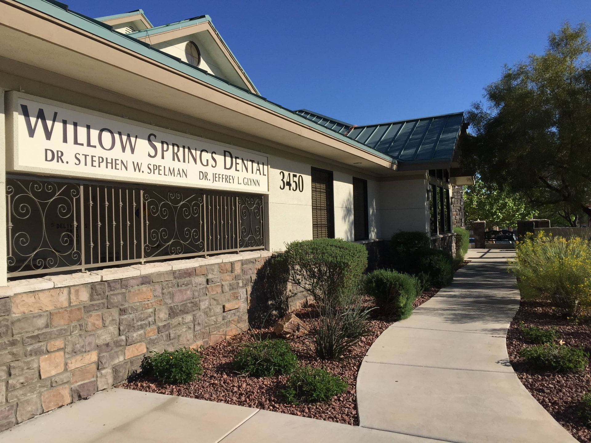 Dr. Spelman’s dental office building on S Hualapai Way in Summerlin